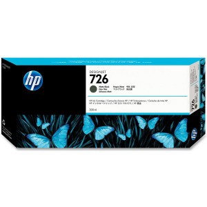 Cartouche d'encre HP Designjet 726 300 ml noir mat Cartouche d'encre HP Designjet 726 300 ml noir mat