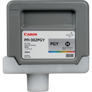 Cartouche d'encre PFI-302PGY 330ml Photo Grise Cartouche d'encre PFI-302PGY 330ml Photo Grise